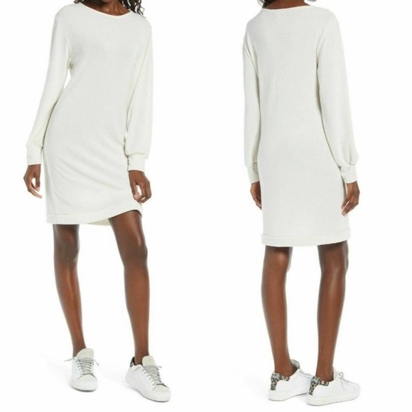 Fraiche By J Women’s Long Sleeve Knit Sweater Dress Soft Comfy Size Large - Picture 1 of 7